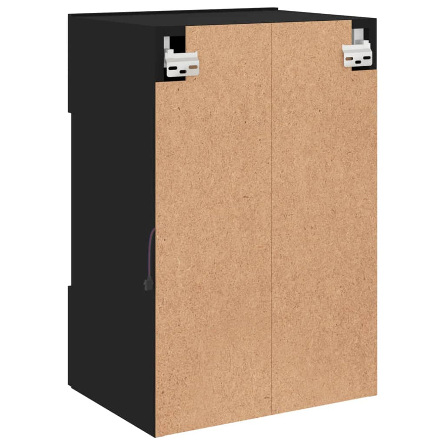 Tv-Wandmeubel Met Led-Verlichting 40X30X60,5 Cm 1 40 x 30 x 60.5 cm Zwart