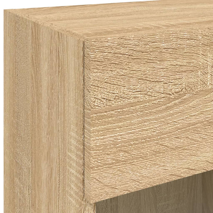Tv-Wandmeubel Met Led-Verlichting 40X30X60,5 Cm 1 40 x 30 x 60.5 cm Sonoma eiken