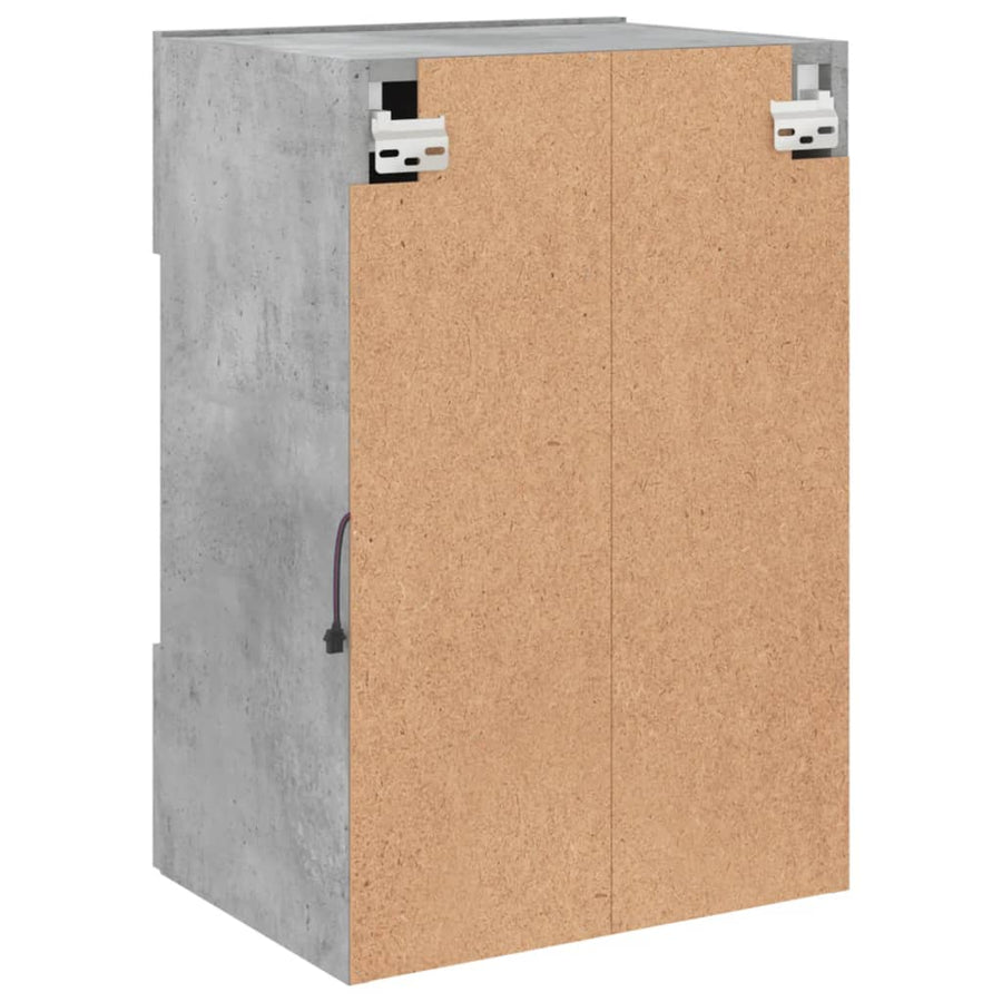 Tv-Wandmeubels Met Led 40X30X60,5 Cm 2 40 x 30 x 60.5 cm Betongrijs