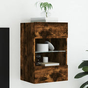 Tv-wandmeubel 40x30x60,5 cm gerookt eiken
