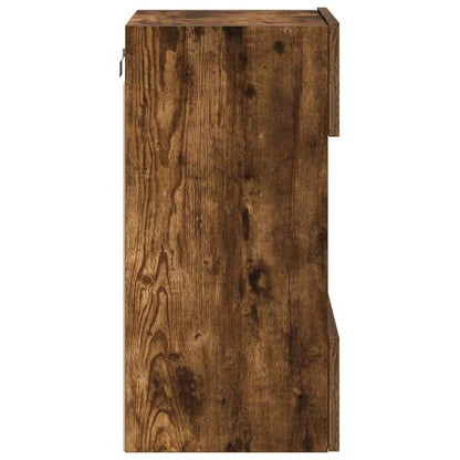 Tv-Wandmeubels Met Led 40X30X60,5 Cm Kleurig 2 40 cm Gerookt eiken