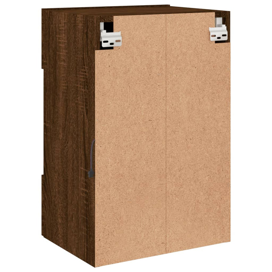 Tv-Wandmeubel Met Led-Verlichting 40X30X60,5 Cm Bruineikenkleur 1 40 x 30 x 60.5 cm bruin eikenkleur