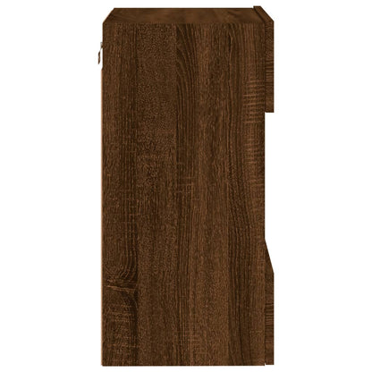 Tv-Wandmeubels Met Led 40X30X60,5 Cm Bruineikenkleurig 2 40 x 30 x 60.5 cm bruin eikenkleur