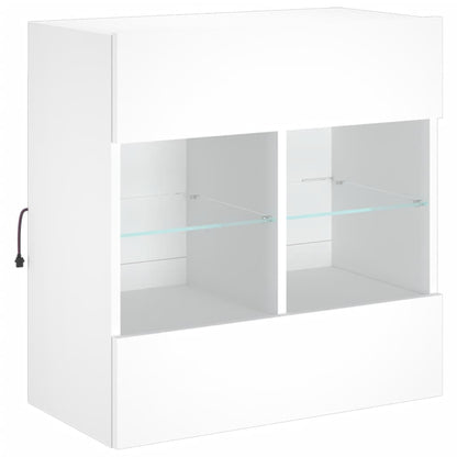 Tv-Meubel Met Led-Verlichting 58,5X30X60,5 Cm 1 58.5 x 30 x 60.5 cm Wit