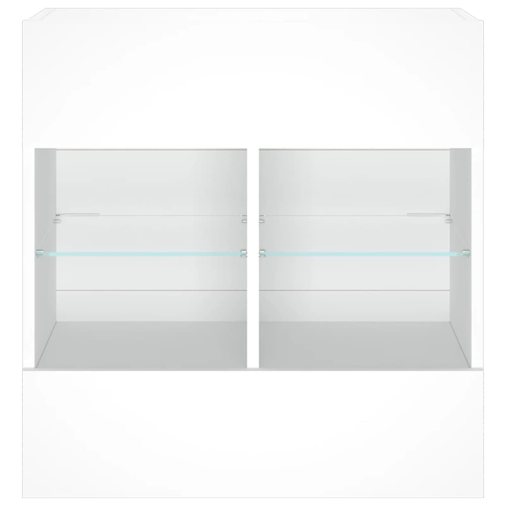 Tv-Meubel Met Led-Verlichting 58,5X30X60,5 Cm 1 58.5 x 30 x 60.5 cm Wit