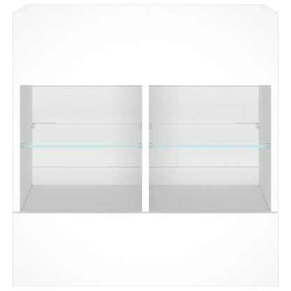 Tv-Meubel Met Led-Verlichting 58,5X30X60,5 Cm 1 58.5 x 30 x 60.5 cm Wit