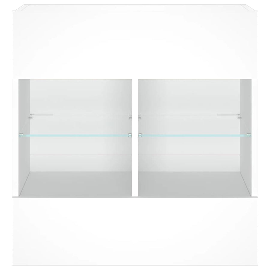 Tv-Meubel Met Led-Verlichting 58,5X30X60,5 Cm 1 58.5 x 30 x 60.5 cm Wit