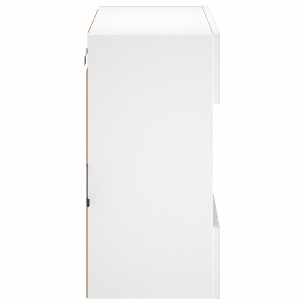 Tv-Meubel Met Led-Verlichting 58,5X30X60,5 Cm 1 58.5 x 30 x 60.5 cm Wit