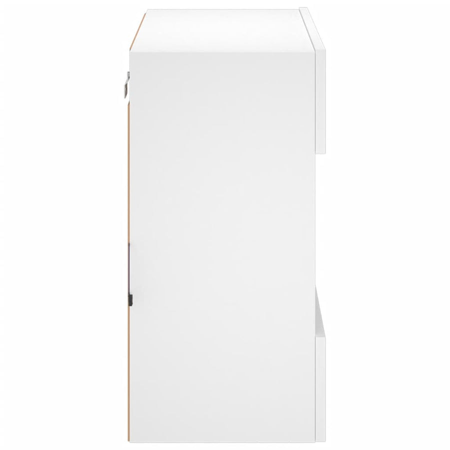 Tv-Meubel Met Led-Verlichting 58,5X30X60,5 Cm 1 58.5 x 30 x 60.5 cm Wit
