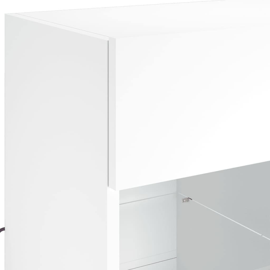 Tv-Meubel Met Led-Verlichting 58,5X30X60,5 Cm 1 58.5 x 30 x 60.5 cm Wit