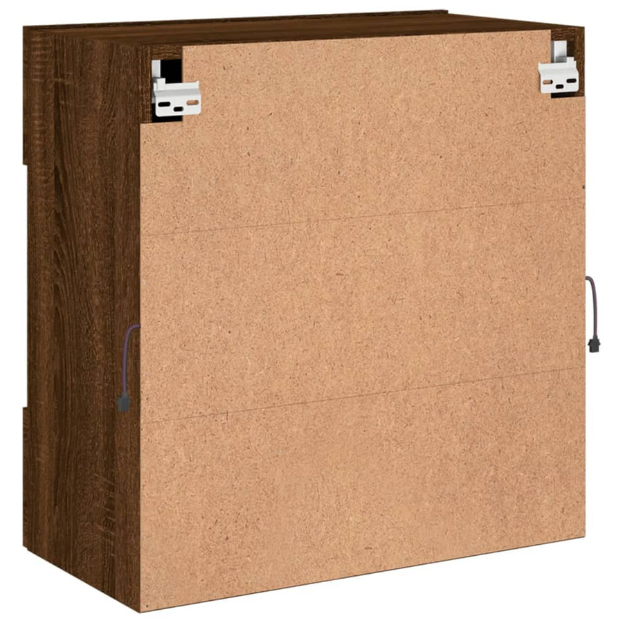 Tv-Wandmeubel Met Led 58,5X30X60,5 Cm Bruineikenkleurig 1 58.5 x 30 x 60.5 cm bruin eikenkleur