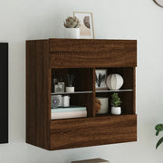 Tv-wandmeubel 58,5x30x60,5 cm bruin eikenkleur