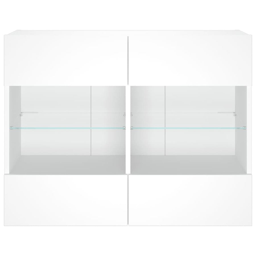 Tv-Wandmeubel Met Led-Verlichting 78,5X30X60,5 Cm 1 78.5 x 30 x 60.5 cm Wit