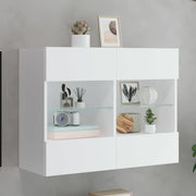 Tv-wandmeubel 78,5x30x60,5 cm wit met led