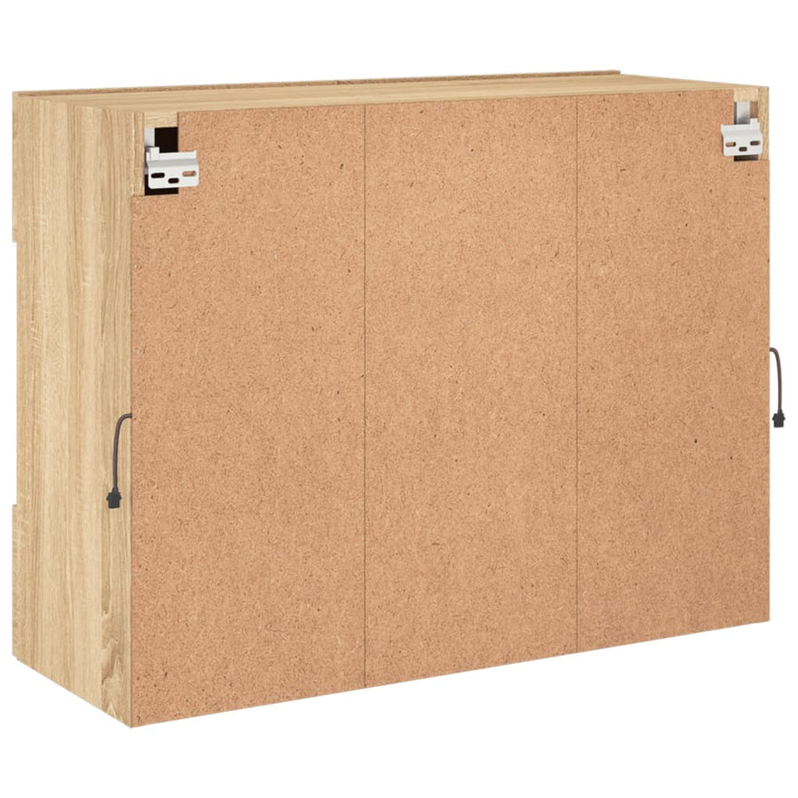 Tv-Wandmeubel Met Led-Verlichting 78,5X30X60,5 Cm 1 78.5 x 30 x 60.5 cm Sonoma eiken