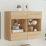 Tv-wandmeubel 78,5x30x60,5 cm sonoma eiken