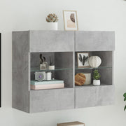 Tv-wandmeubel 78,5x30x60,5 cm betongrijs