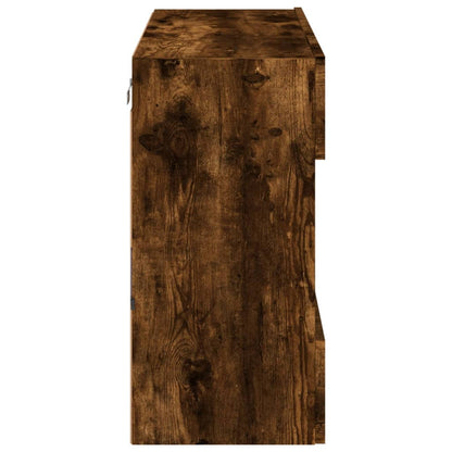 Tv-Wandmeubel Met Led-Verlichting 78,5X30X60,5 Cm 1 78.5 x 30 x 60.5 cm Gerookt eiken