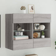 Tv-wandmeubel 78,5x30x60,5 cm grijs sonoma
