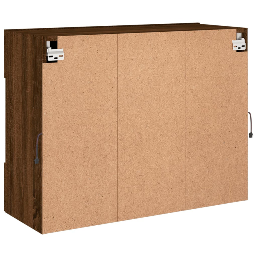 Tv-Wandmeubel Met Led 78,5X30X60,5 Cm Bruineikenkleurig 1 78.5 x 30 x 60.5 cm bruin eikenkleur
