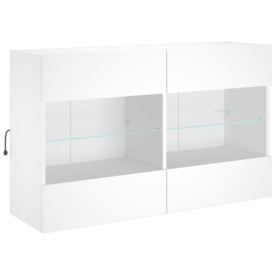 Tv-Wandmeubel Met Led-Verlichting 98,5X30X60,5 Cm 1