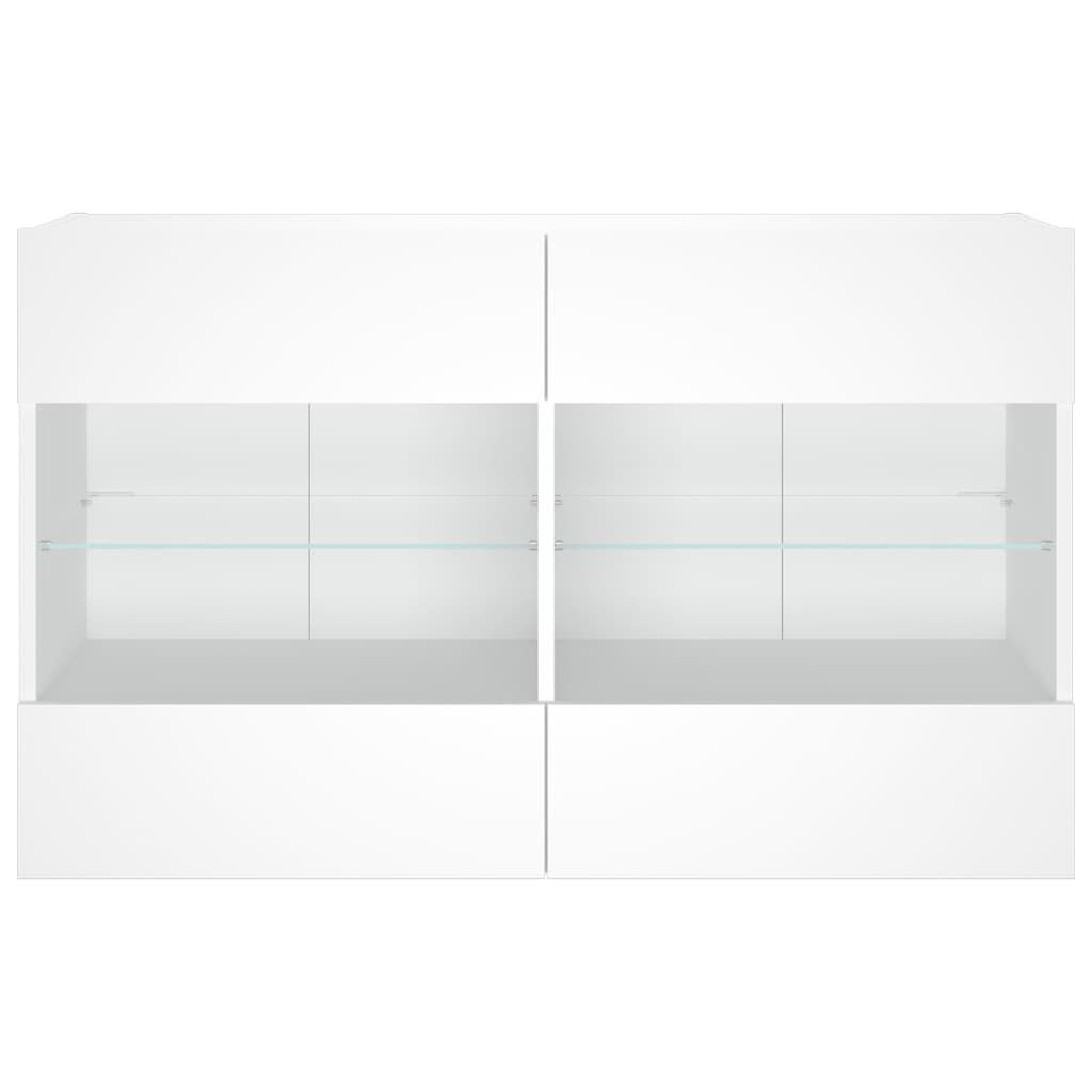 Tv-Wandmeubel Met Led-Verlichting 98,5X30X60,5 Cm 1