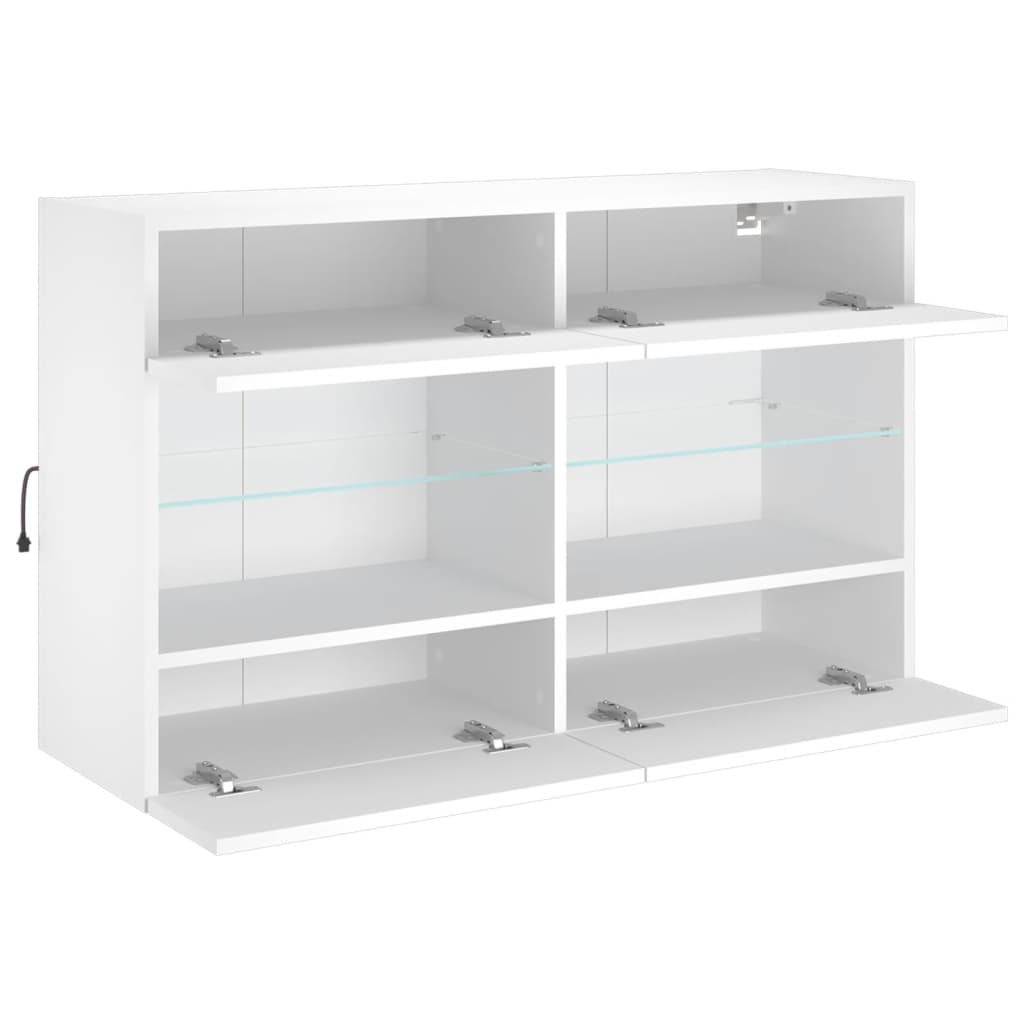 Tv-Wandmeubel Met Led-Verlichting 98,5X30X60,5 Cm 1
