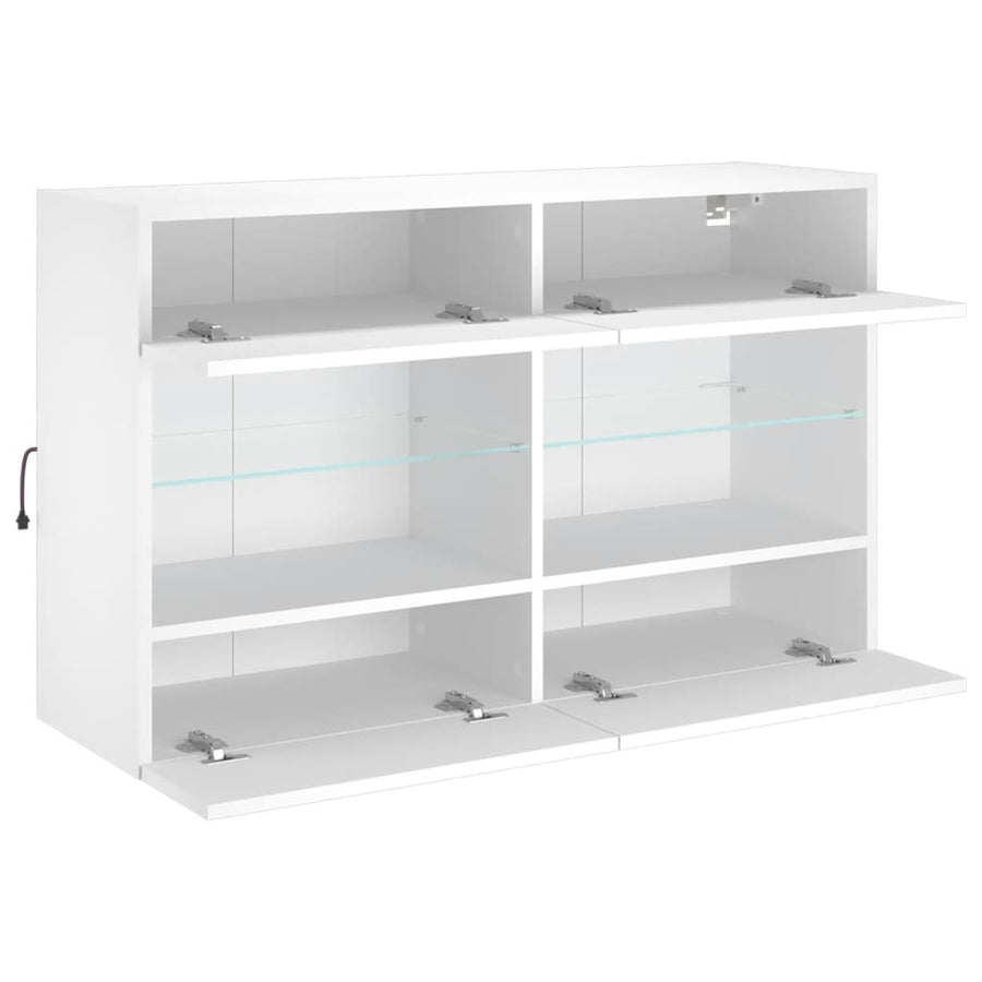 Tv-Wandmeubel Met Led-Verlichting 98,5X30X60,5 Cm 1