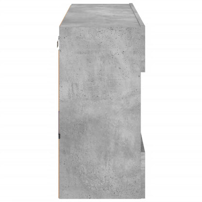 Tv-Wandmeubel Met Led-Verlichting 98,5X30X60,5 Cm 1 98.5 x 30 x 60.5 cm Betongrijs