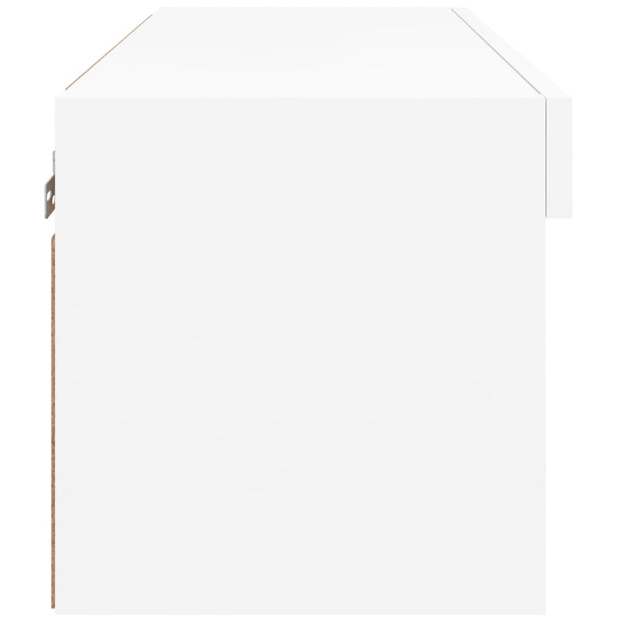 Tv-Meubel Met Led-Verlichting 60X30X30 Cm Wit