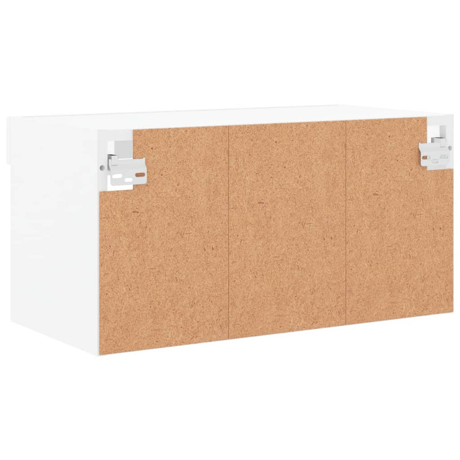 Tv-Meubel Met Led-Verlichting 60X30X30 Cm Wit