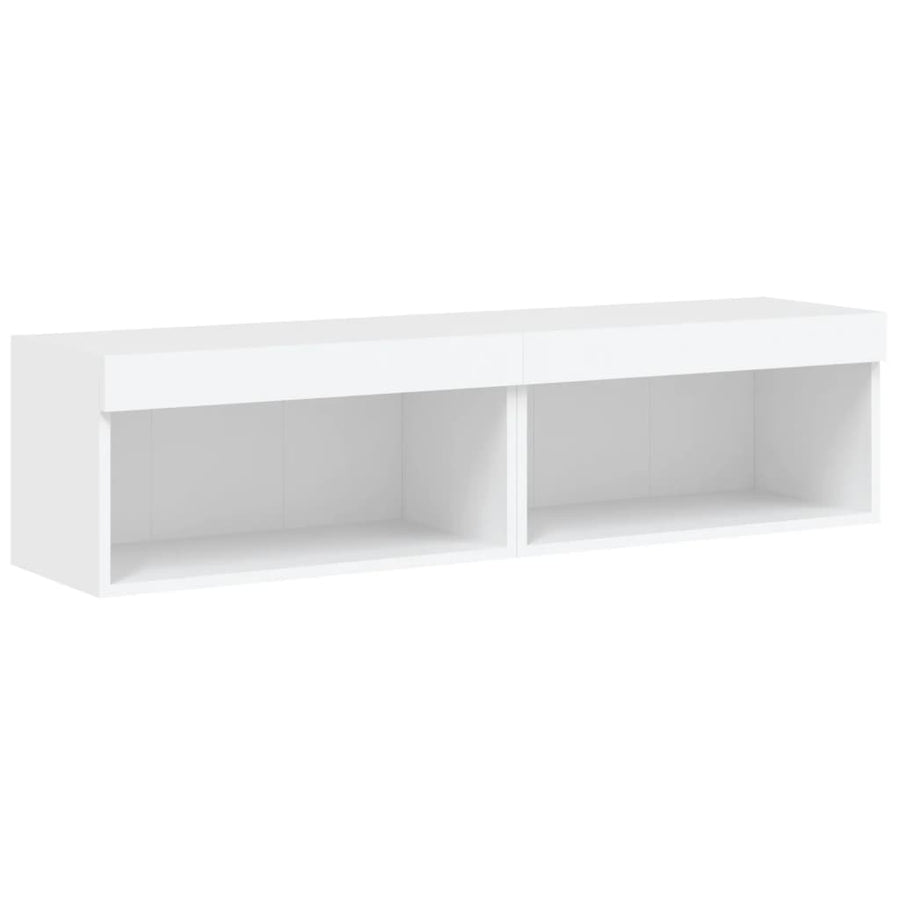 Tv-Meubels Met Led-Verlichting 2 St 60X30X30 Cm Wit