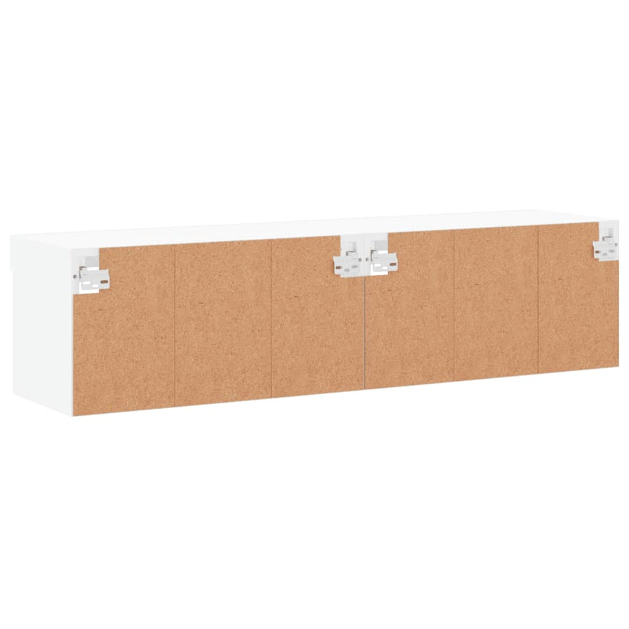 Tv-Meubels Met Led-Verlichting 2 St 60X30X30 Cm Wit