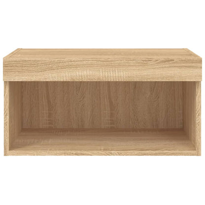 Tv-Meubel Met Led-Verlichting 60X30X30 Cm Sonoma Eikenkleurig