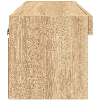 Tv-Meubel Met Led-Verlichting 60X30X30 Cm Sonoma Eikenkleurig