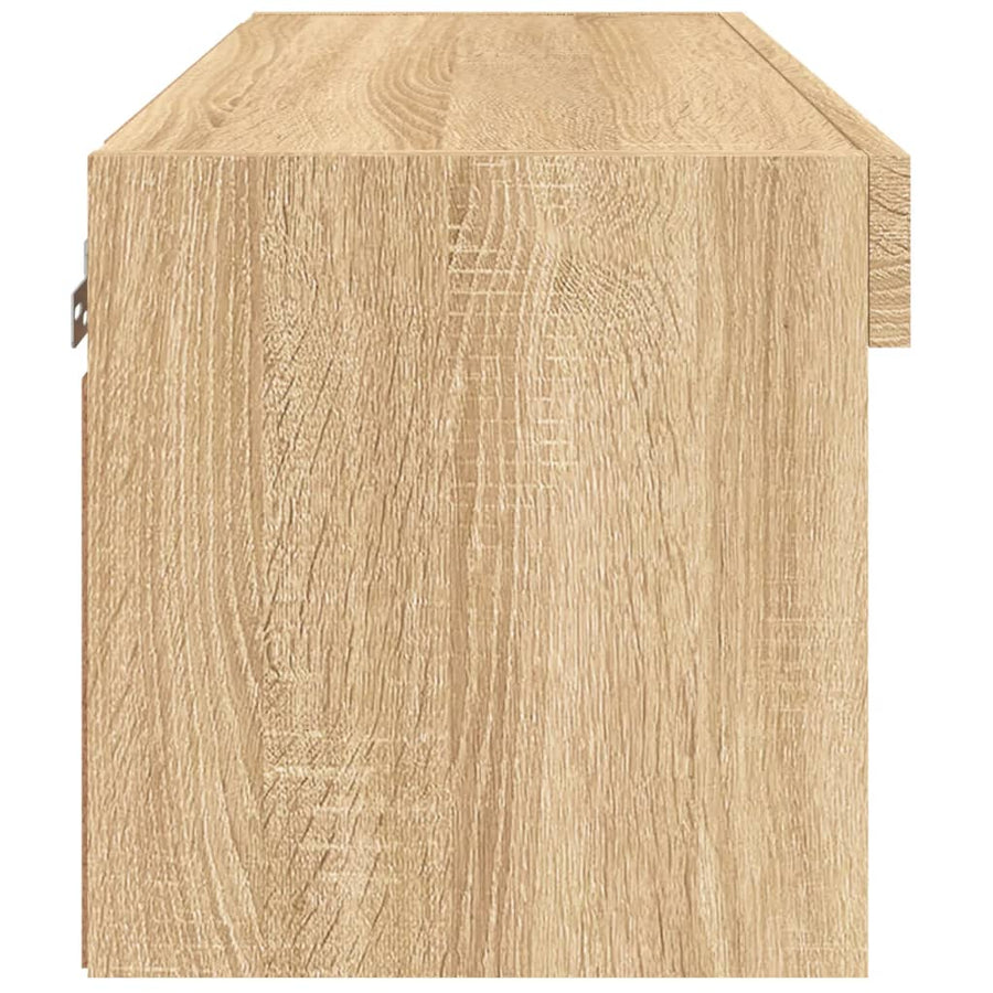 Tv-Meubel Met Led-Verlichting 60X30X30 Cm Sonoma Eikenkleurig