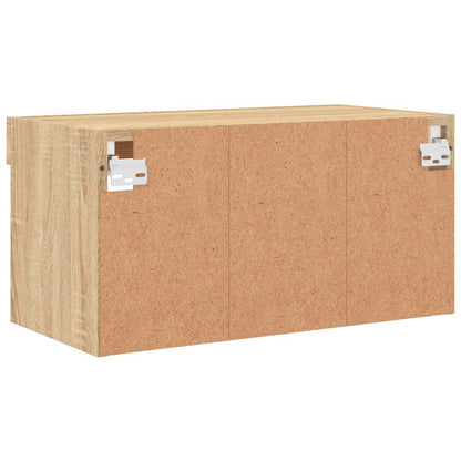 Tv-Meubel Met Led-Verlichting 60X30X30 Cm Sonoma Eikenkleurig