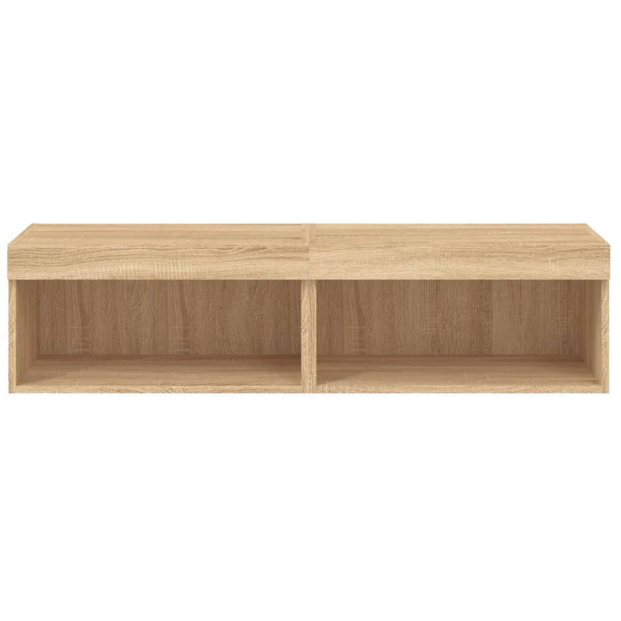 Tv-Meubels Met Led-Verlichting 2 St 60X30X30 Cm Sonoma Eiken