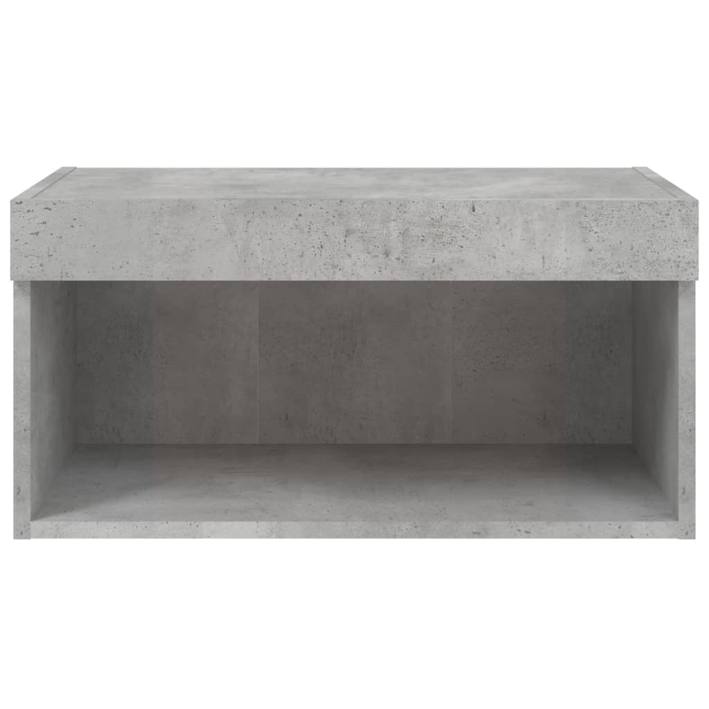 Tv-Meubel Met Led-Verlichting 60X30X30 Cm 1 60 cm Betongrijs