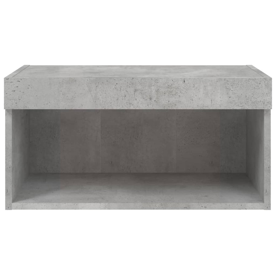 Tv-Meubel Met Led-Verlichting 60X30X30 Cm 1 60 cm Betongrijs