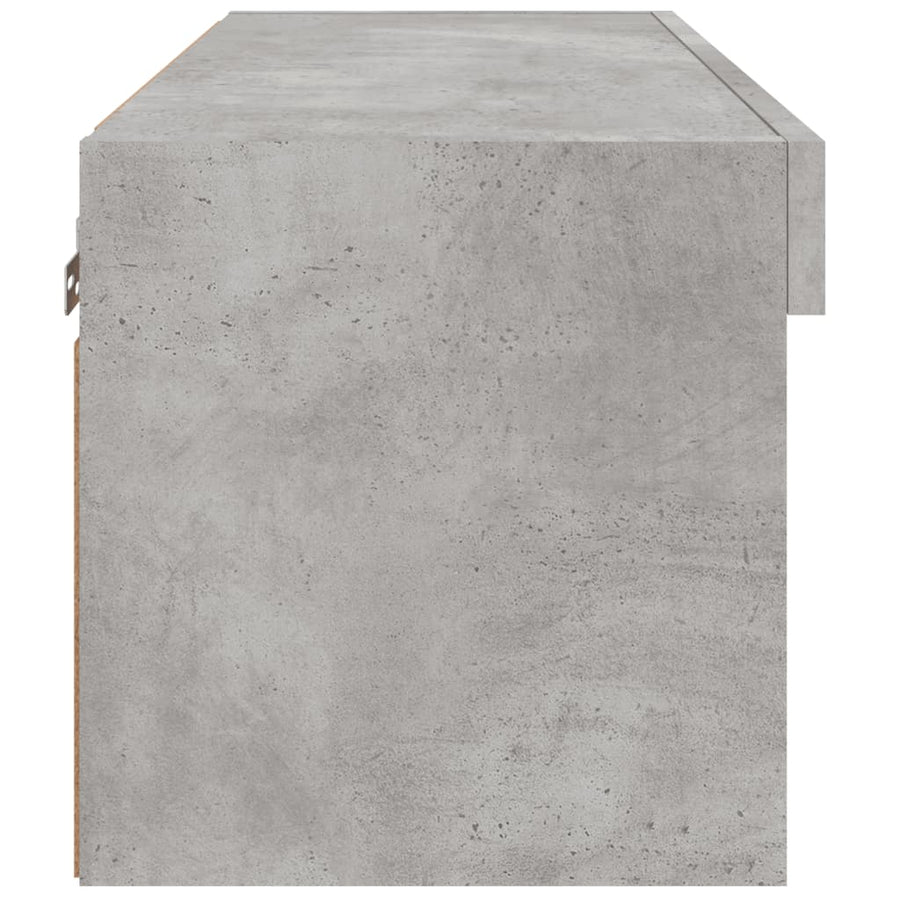 Tv-Meubel Met Led-Verlichting 60X30X30 Cm 1 60 cm Betongrijs