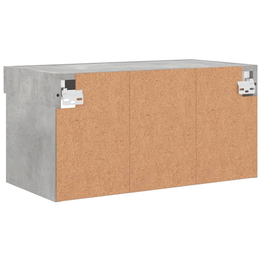 Tv-Meubel Met Led-Verlichting 60X30X30 Cm 1 60 cm Betongrijs