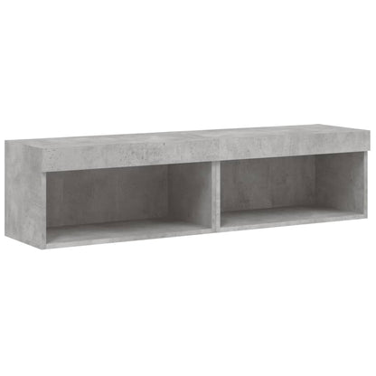 Tv-Meubels Met Led-Verlichting 2 60 x 30 x 30 cm Betongrijs
