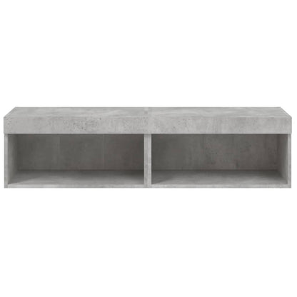 Tv-Meubels Met Led-Verlichting 2 60 x 30 x 30 cm Betongrijs