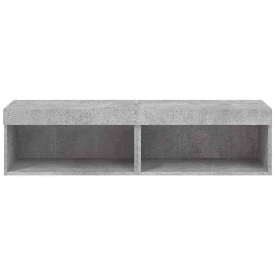 Tv-Meubels Met Led-Verlichting 2 60 x 30 x 30 cm Betongrijs