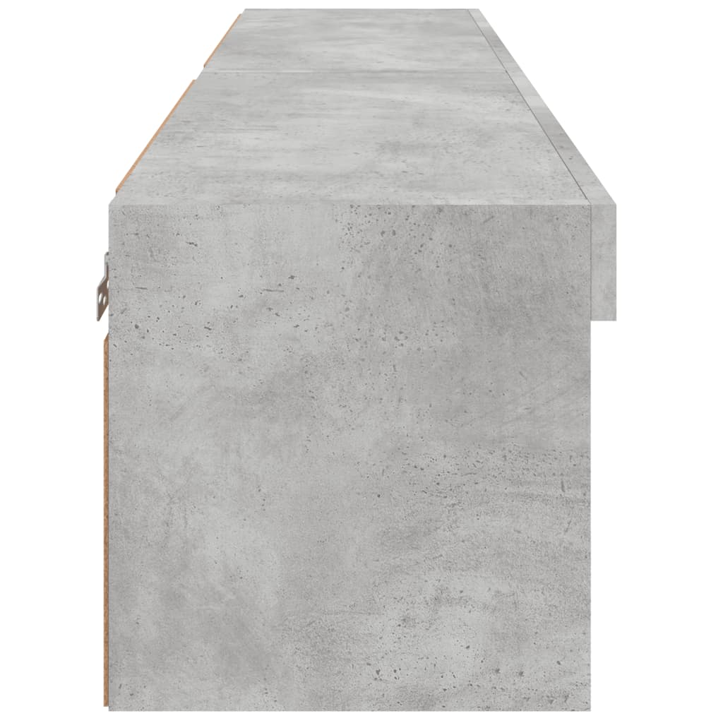 Tv-Meubels Met Led-Verlichting 2 60 x 30 x 30 cm Betongrijs