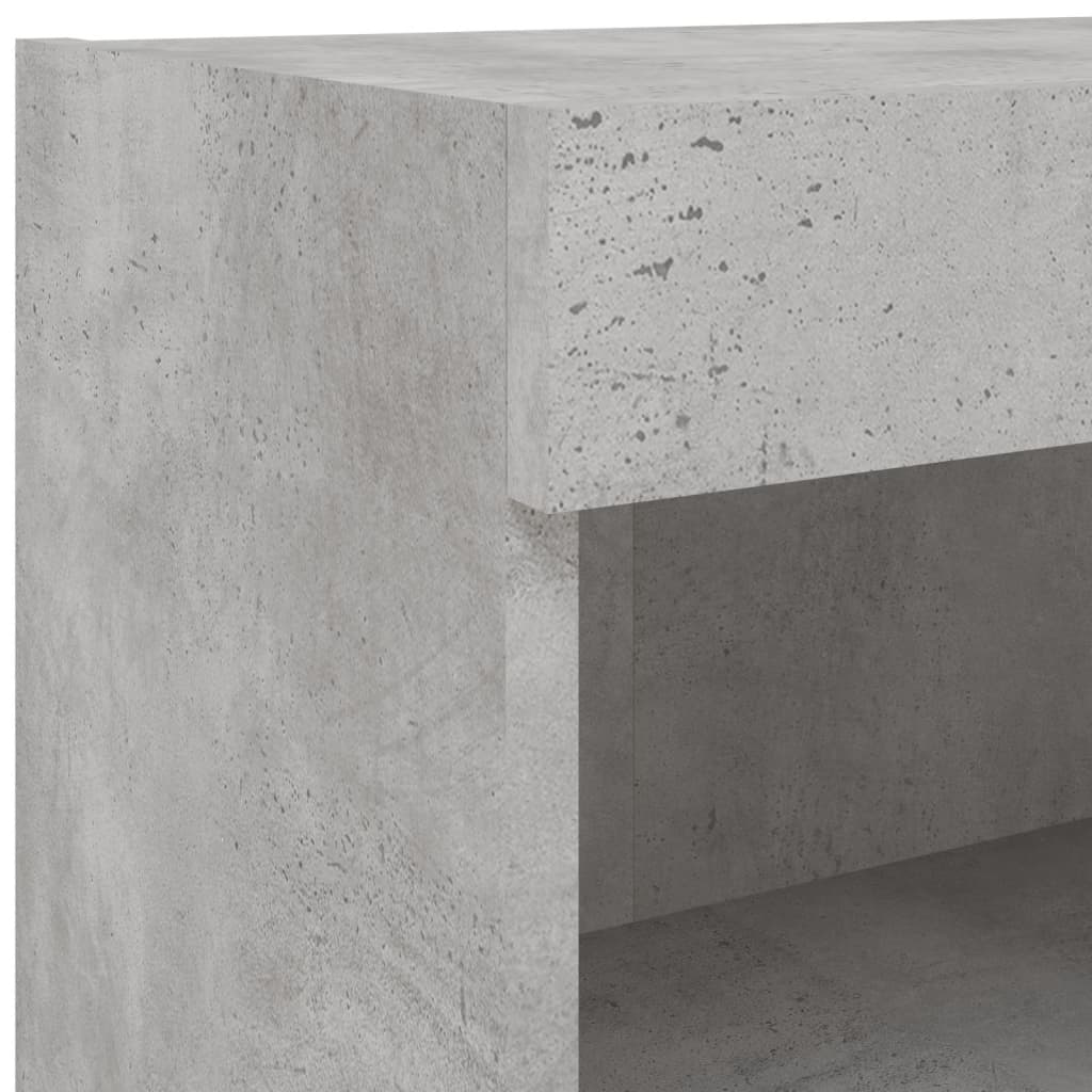 Tv-Meubels Met Led-Verlichting 2 60 x 30 x 30 cm Betongrijs