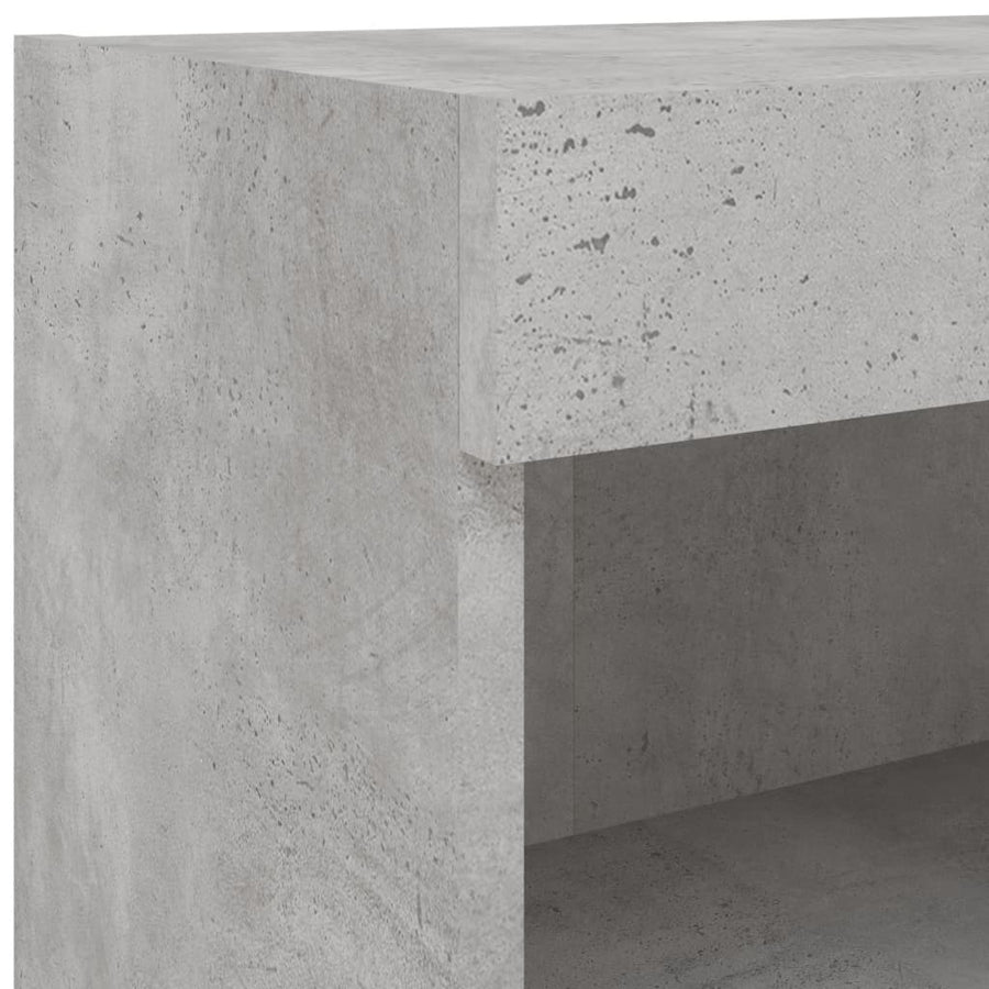 Tv-Meubels Met Led-Verlichting 2 60 x 30 x 30 cm Betongrijs