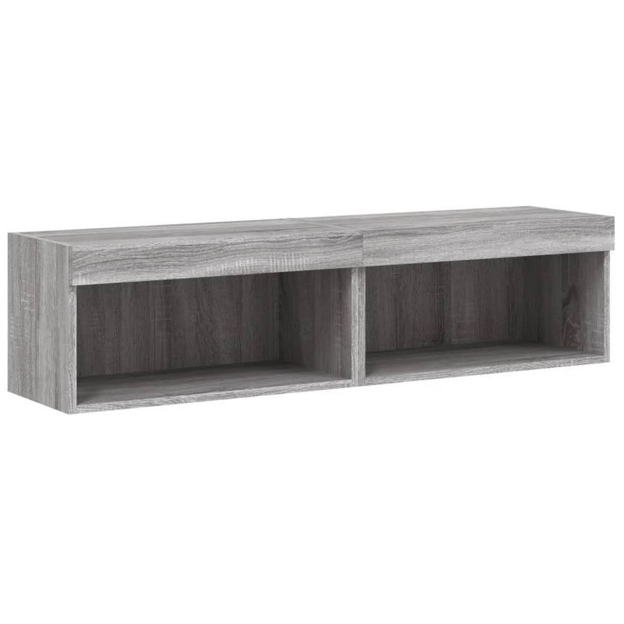 Tv-Meubels Met Led-Verlichting 60X30X30 Cm 2 60 cm Grijs sonoma