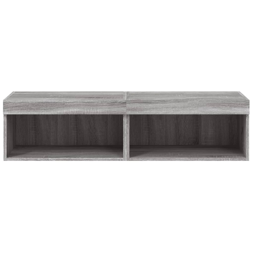 Tv-Meubels Met Led-Verlichting 60X30X30 Cm 2 60 cm Grijs sonoma